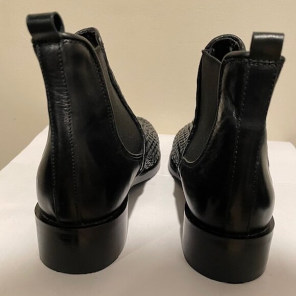 Medici European brand SY1670 Woven Leather Chelsea Boot - Picture 3 of 3